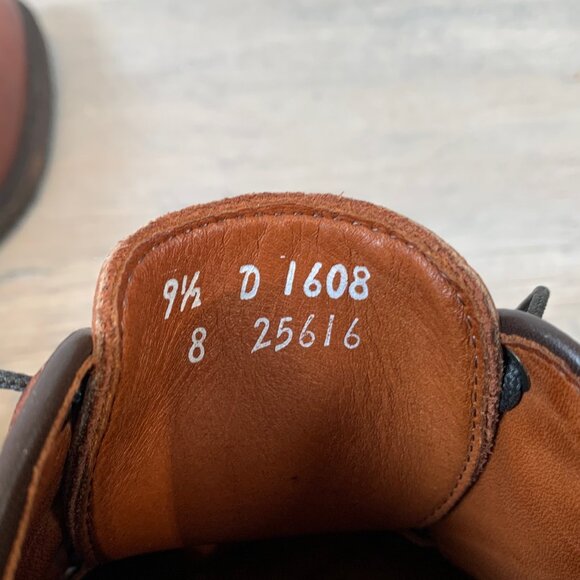 Allen Edmonds Men’s Ashton Split Toe Derby Shoes Sz 9.5 D Chili Brown main image 7